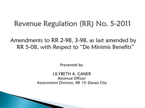 rr 5-2011|2015 Revenue Regulations .